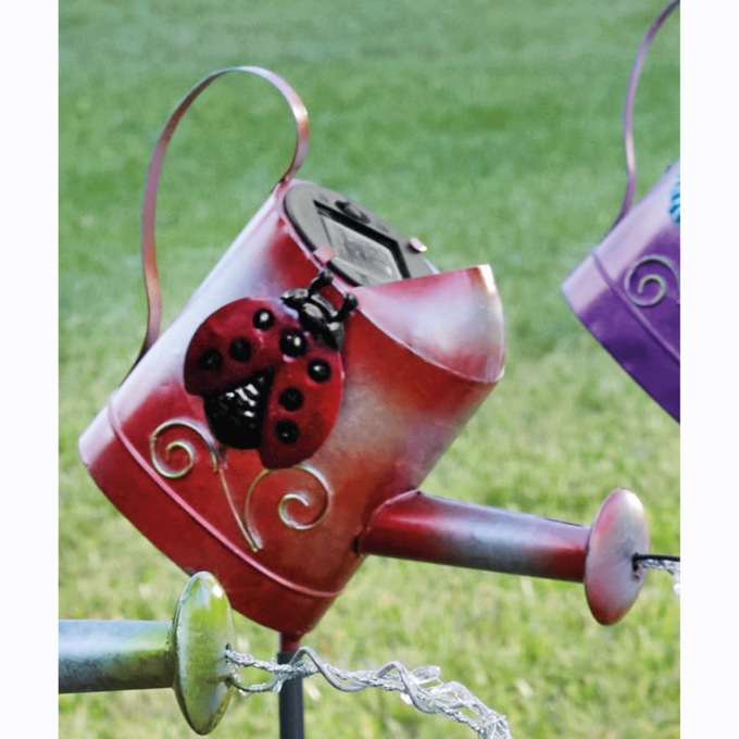 Watering Can Solar Stake, , large