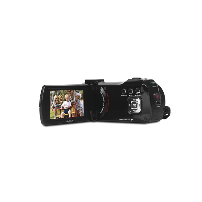 Minolta 1080p Full HD Night Vision Camcorder, Black, large
