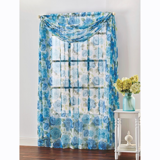 Sheer Curtain Panel, , large