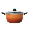 Gradient 10-Piece Aluminum Cookware Set, Orange, large