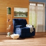 Microfiber Swivel Rocker Recliner, , large