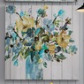 Cool Blue Floral Canvas, , large