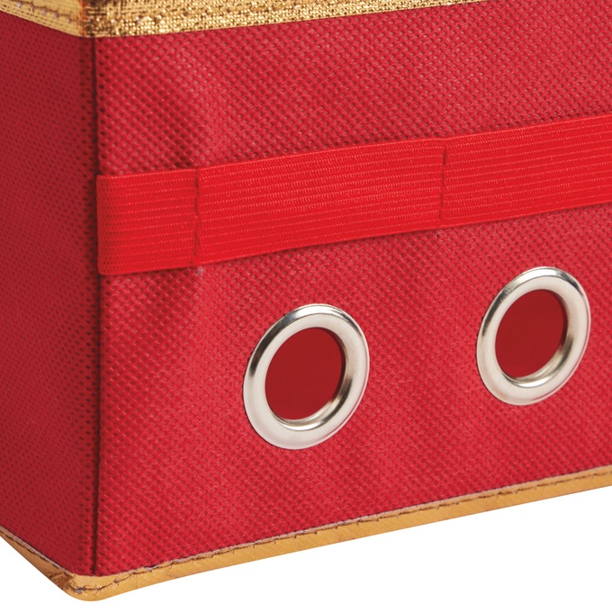 Simplify Gift Wrapping and Ribbon Storage Box, Red, large