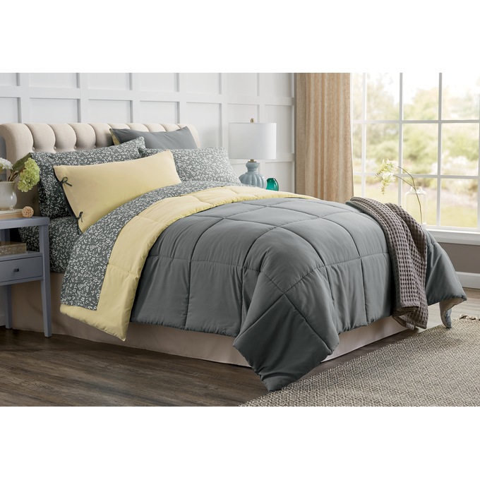 Color Connection Reversible Solid DownAlternative Comforter Set Ginny's