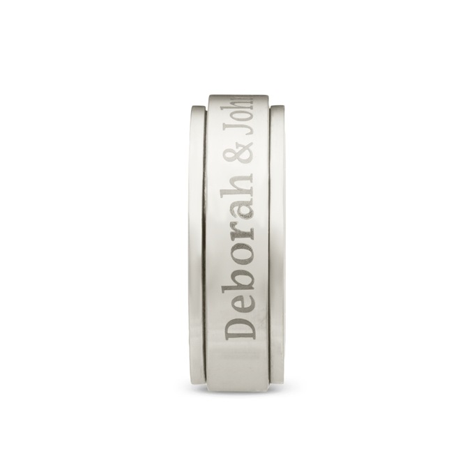 Personalized Message Spinner Ring, , large