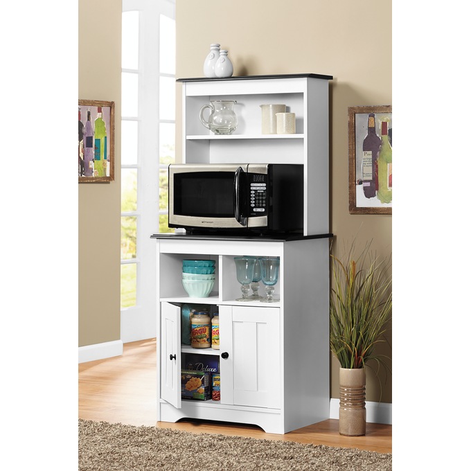 Katie Microwave Stand with Hutch, , large