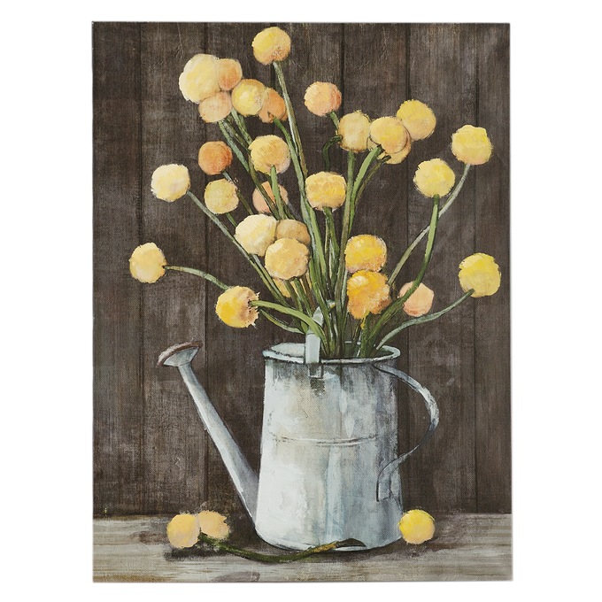 Billy Buttons Floral Canvas, , large