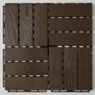 Set of 8 Outdoor Wood Patio Tiles, , large
