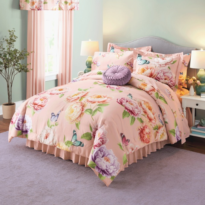 Vivian Floral Complete Bed Set, , large