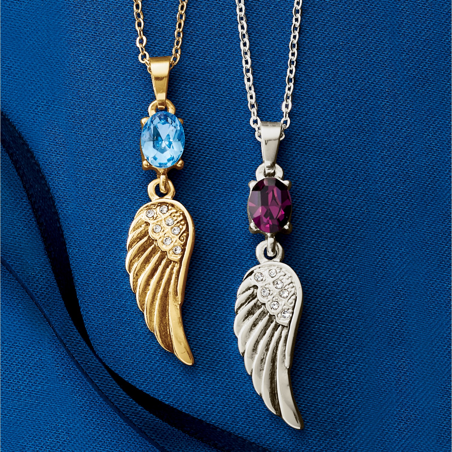 Personalized Birthstone Wing Pendant Ginny's