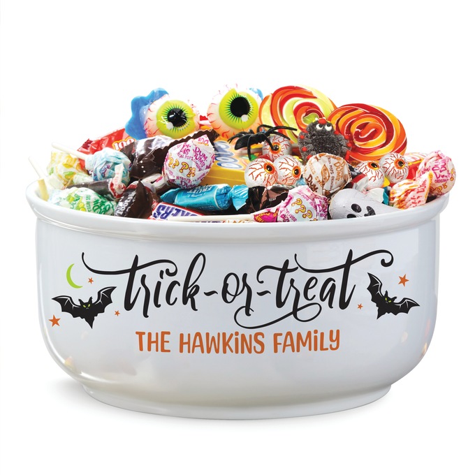 Personalized Halloween Treat Bowl, , large