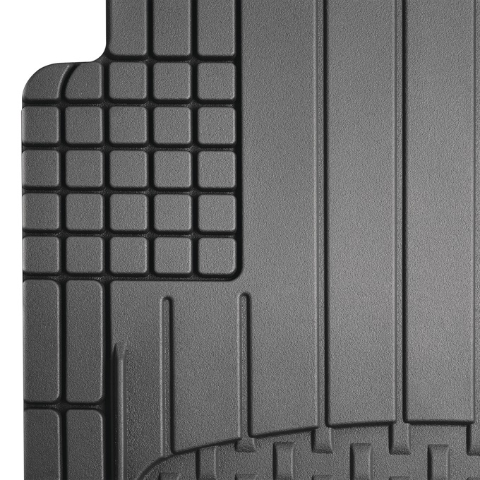 WeatherTech 4-Piece Trim-to-Fit Car Floor Mats, All-Weather, Black, large