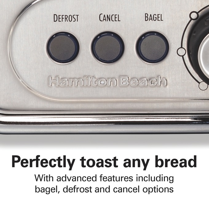Hamilton Beach Modern Chrome 2-Slice Toaster, Stainless Steel, large