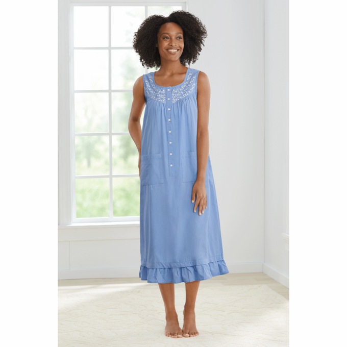 Sleeveless Nightgown, , large