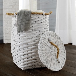 Madeira Rattan Hamper, , large