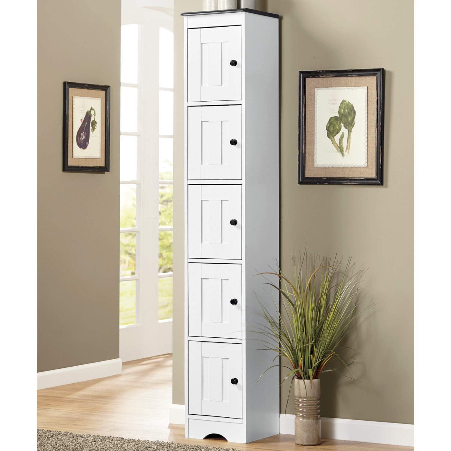 Katie 5 Door Tall Kitchen Cabinet Ginny S Katie 5 Door Tall Kitchen Cabinet