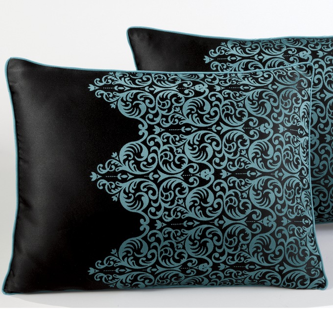 Kismet Woven Jacquard Comforter Set, 10 Pieces, Teal, large