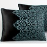 Kismet Woven Jacquard Comforter Set, 10 Pieces, Teal, large