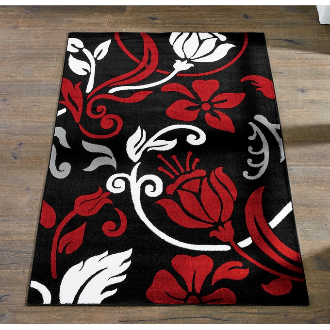 Floral Swirls Rug, , large
