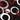 Geo Rings Rug Set, Black, swatch