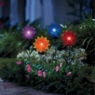 Set of 2 Solar Daisy Stakes, , large