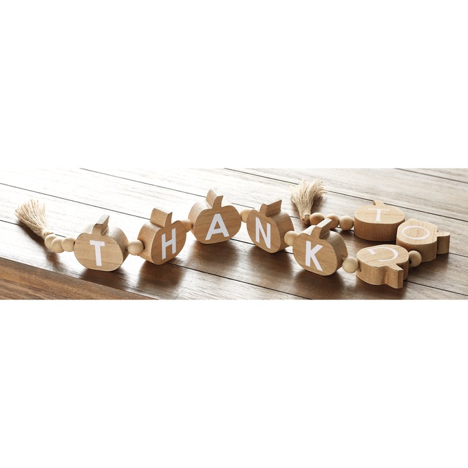 Reversible Thankful/Together Pumpkin Garland, , large