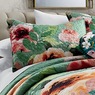 Cleo Teal Floral Sham, , large