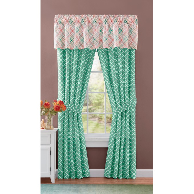 Lily Plaid Valance, , large