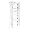 Katie Tall Cabinet with 8 Doors, , large