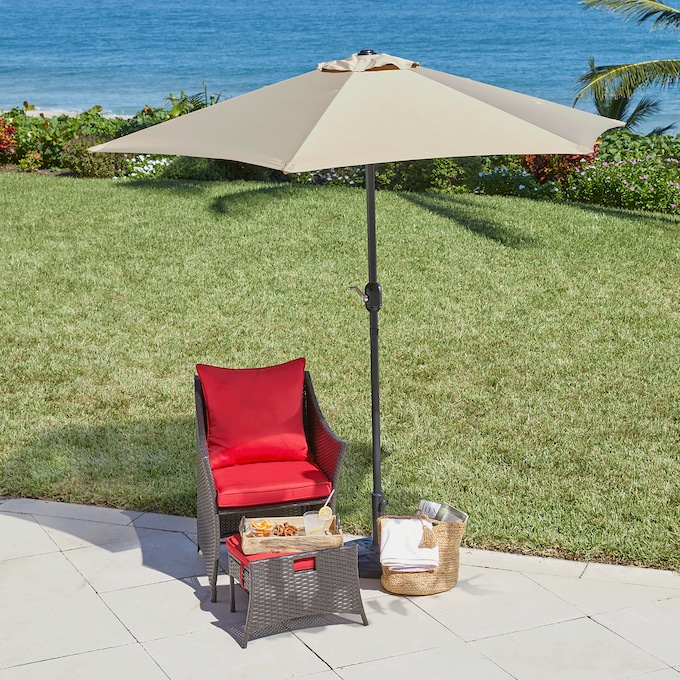 8' Umbrella, Tan, large