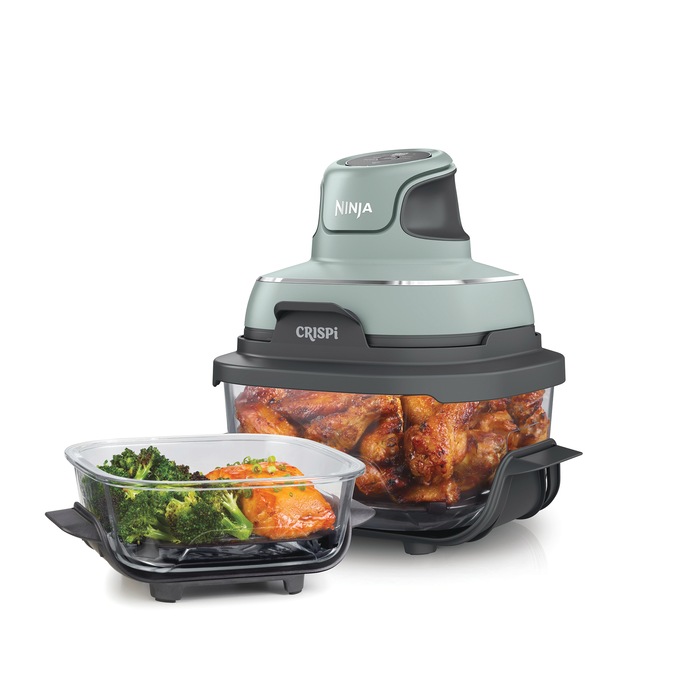 Ninja Crispi Cook & Store System, Sage Green, large