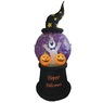 Lit Happy Halloween Ghost Inflatable, , large
