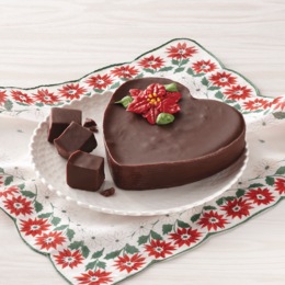 Heart-Shaped Poinsettia Fudge, , large