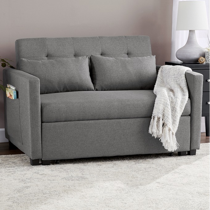 Cali Convertible Loveseat with Pullout Bed, , large