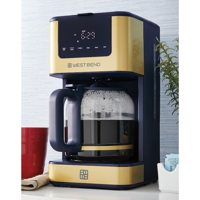 West Bend 12-Cup Touchscreen Coffee Maker, , large