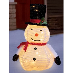 Snowman Lit Lawn Décor, , large