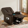 Colton Lift Recliner with Heat & Massage, Brown, large