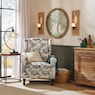 Toile Wingback Recliner, , large