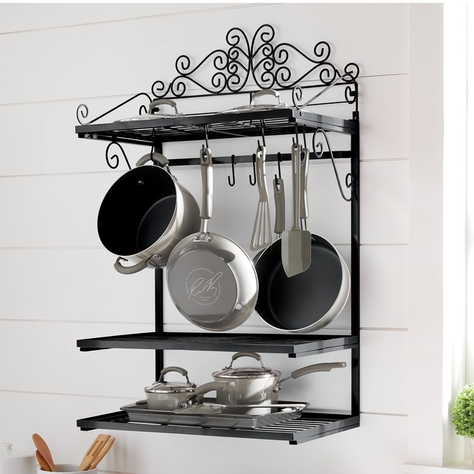 wall pot rack amazon