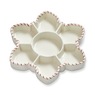 Snowflake Serving Tray, White Red, large
