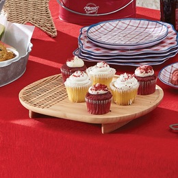 Embossed Bamboo Serving Tray, , large