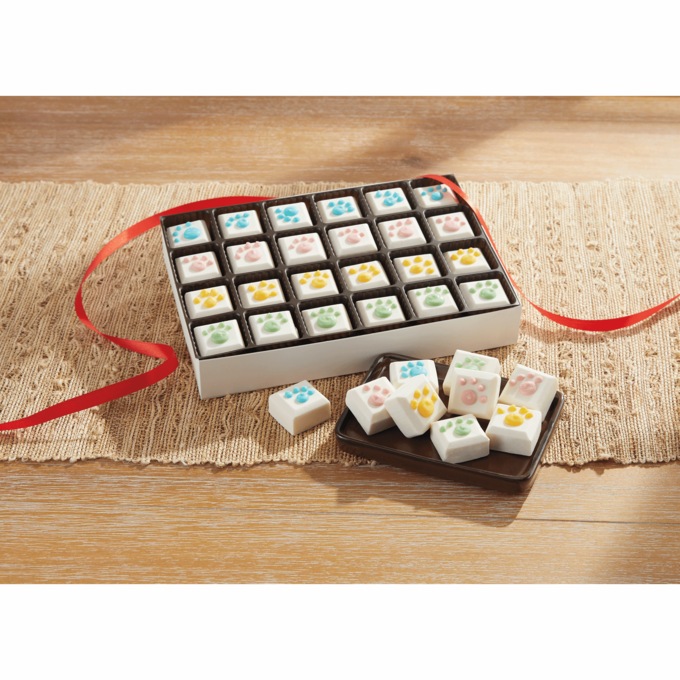 Yogurt-Covered Paw Print Treats, , large