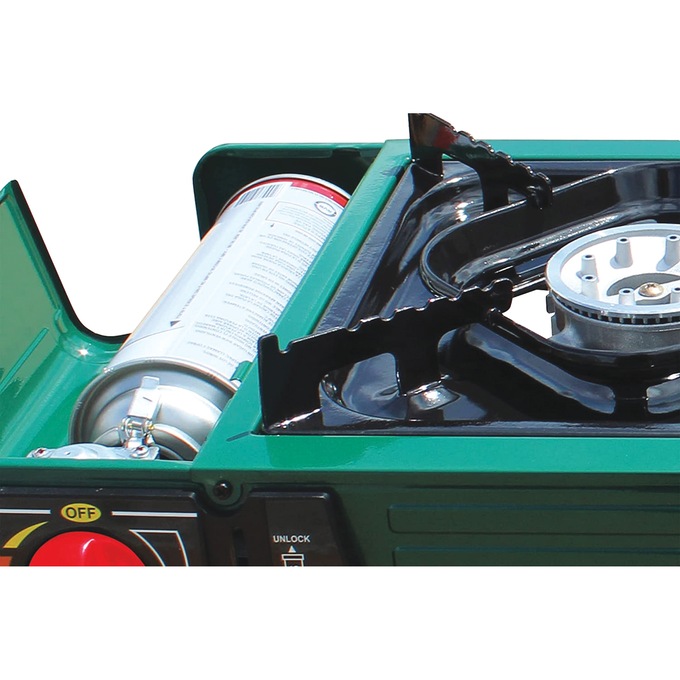 Mr. Outdoors 2-in-1 Double Butane Stove with Griddle, , large