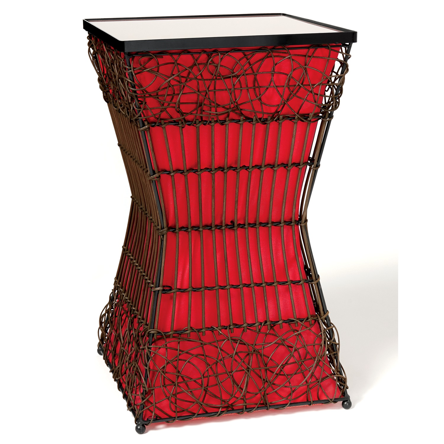 Zain Lighted Rattan End Table | Ginny's