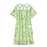 Duster With Embroidered Yoke, Mint Border, large
