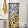 Sunflower Garden Trash Can, , large
