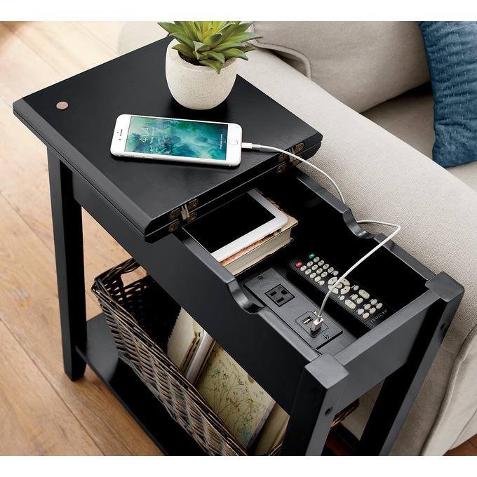 Powered on sale end table