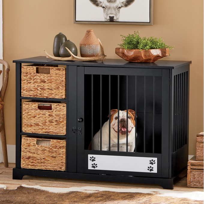Admiral Pet Crate, Black, large