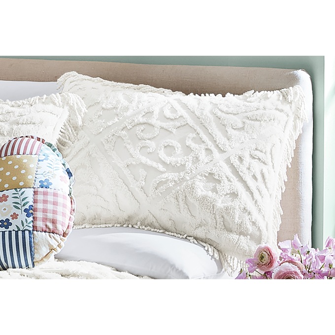 Lattice Chenille Sham, , large