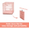 MidWest iCrate Single-Door Crate, Pink, large